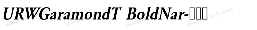 URWGaramondT BoldNar字体转换